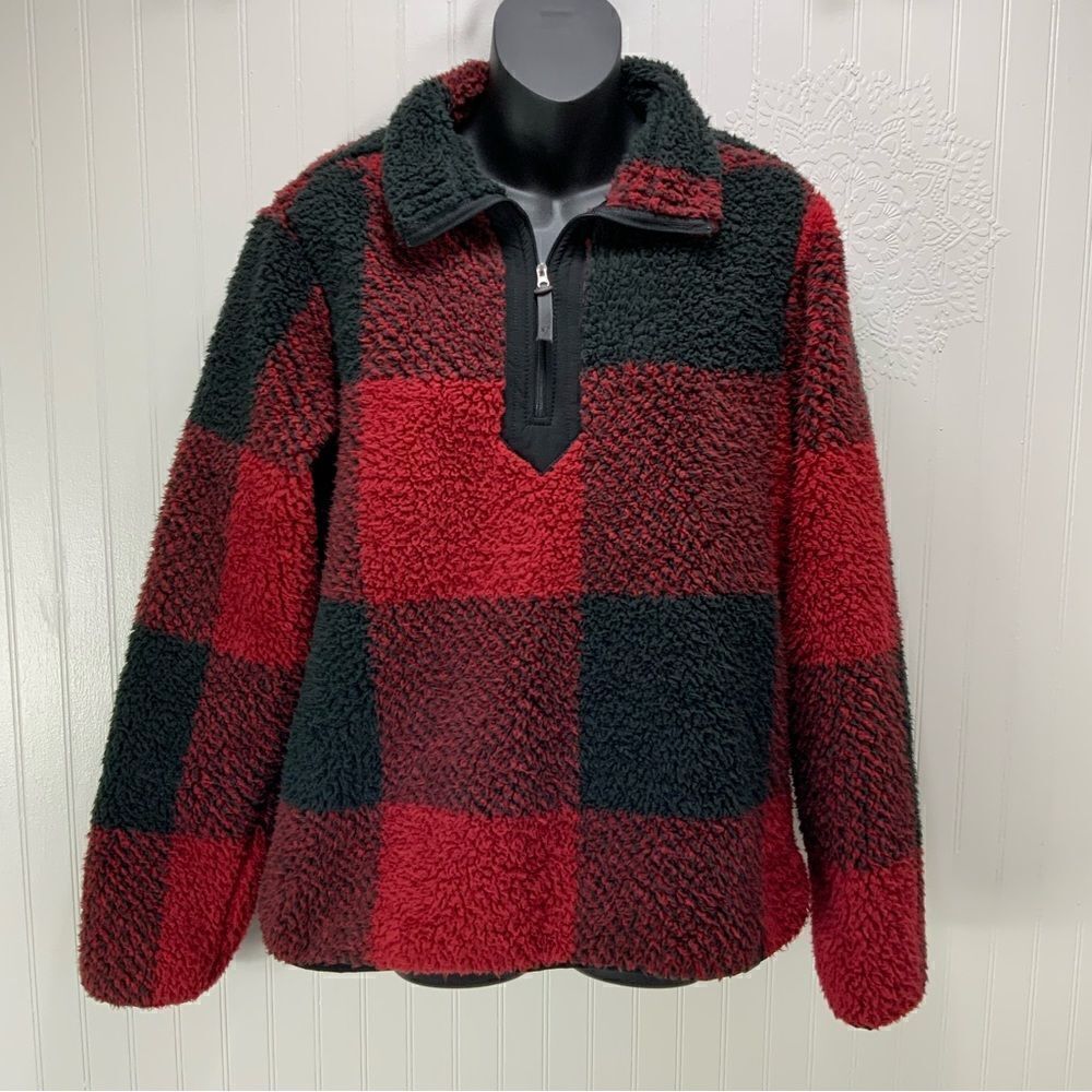 LIV OUTDOOR 1/4 zip Sherpa fleece pullover